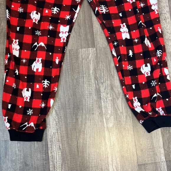 Wondershop Holiday Christmas Buffalo Plaid Fleece Pajama Bottoms - Picture 6 of 8